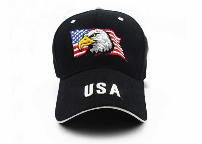 new cap with tailgate velcro logo 3D USA embroidered wool custom baseball cap
